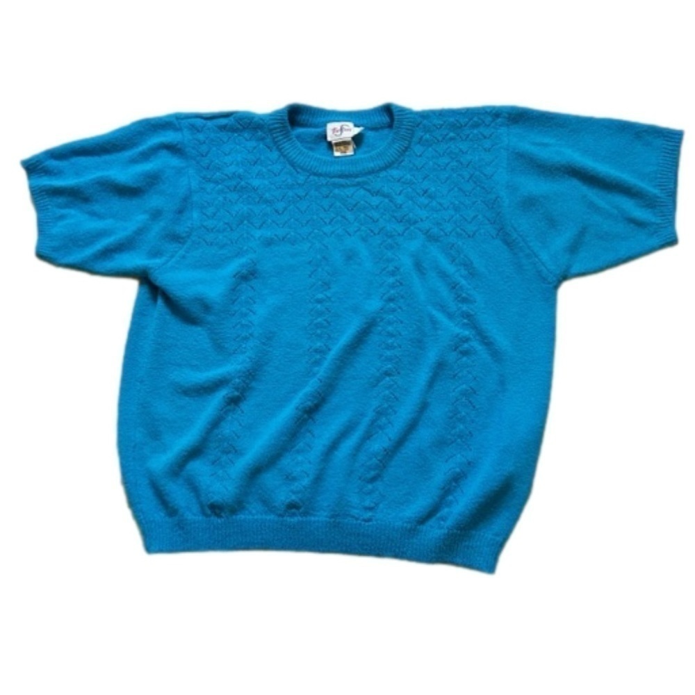 Vintage TanJay knit top Bright Blue  Bundle and Save